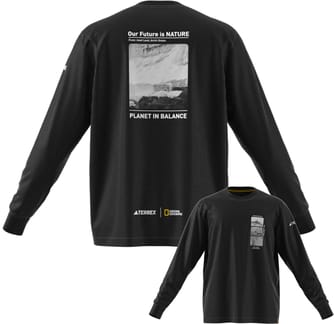 National Geographic Aeroready Long Sleeve Tee Black