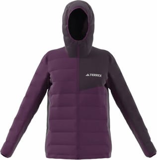 Multi Light Down Hooded Jacket W Aurora Plum Aurora Black
