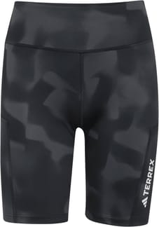 Multi 8" AOP Tight Short W Black