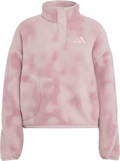 Multi High Pile Fleece Pullover AOP W Magic Mauve