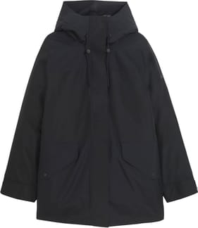 Quilted Mid-Lenght Gore-Tex Parka W Black