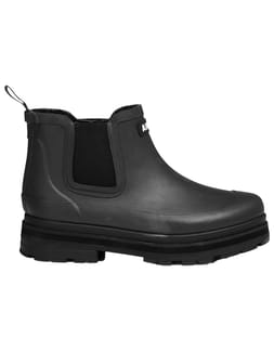 Soft Rain Fur Hybrid Rain Boot W Black