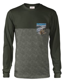 Aletsch Täschli Longsleeve Kombu Green Melange