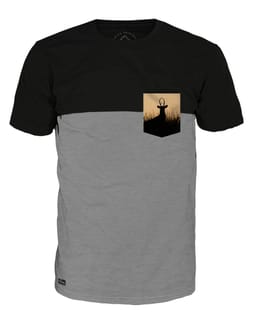 Hirsch-Heiri T-Shirt Black Melange