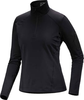 Rho Zip Neck W Black