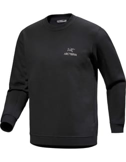 Emblem Fleece Crew M Black