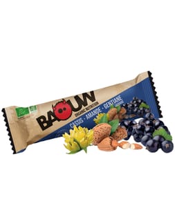 Barre bio 25g Baouw Cassis-Amande-Gentiane