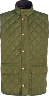 New Lowerdale Quilted Gilet Dark Moss