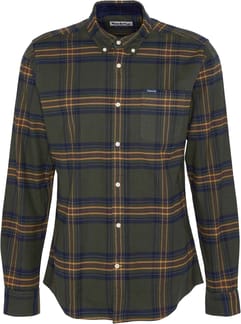 Portdown Tailored Checked Shirt Olive