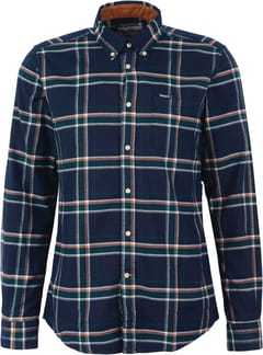 Ronan Tailored Checked Shirt Inky Blue