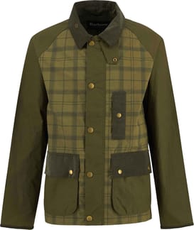 Festival Modified Bedale Jacket Dusky Green Tartan