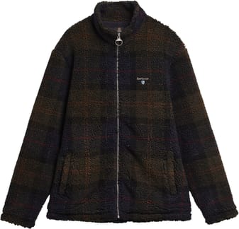 Tartan Fleece Zip Through Sweatshirt Shadow Classic Tartan
