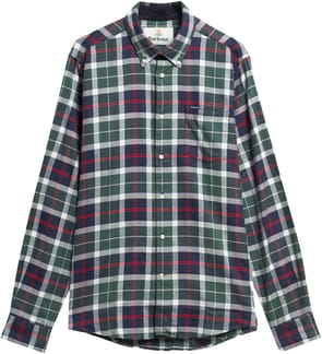 Fortrose Tailored Tartan Shirt Evergreen Tartan