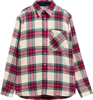 Bowmont Authentic Highland Check Flannel Ecru