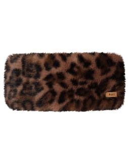Fur Headband Print Brown
