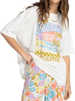 Wake Up And Stoke Tee Salt Crystal