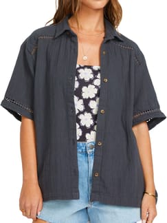 Summers End SS Shirt W Black Sands