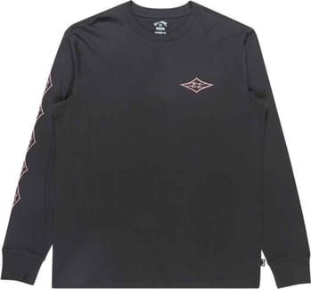 Crayon Wave LS Tee Washed Black