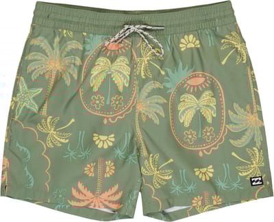 Vacay Layback Boardshorts Moss Green