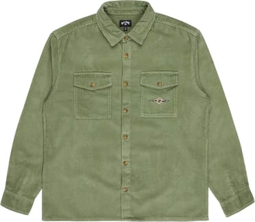 Bong Days Corduroy Shirt Hedge Green