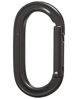 Oval Keylock Carabiner Black