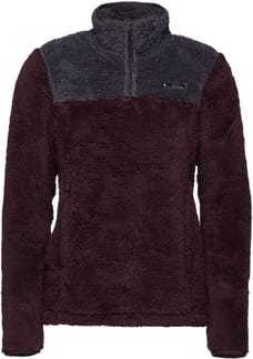 W Roadie QTR Zip Fleece Bordeaux Carbon