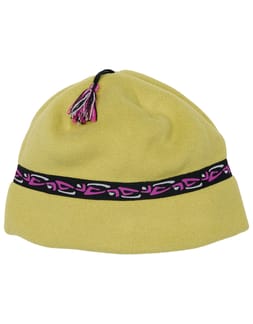Nordic Fleece Tassel Beanie Sulphur