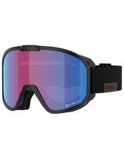 Rave Matt Black W White Logo - Violet/Blue