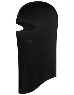 Merino Midweight Hinged Balaclava Solid Black