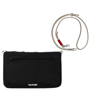 Pack Flat Sacoche Small Black Tech Sateen