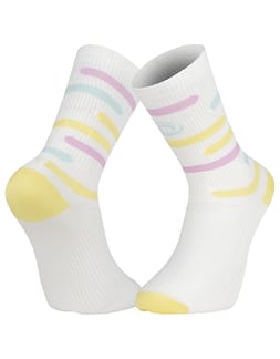 Socquettes Light Run Haute Rio Jaune/Rose