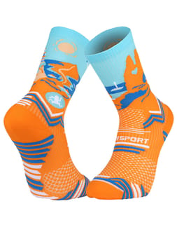 Socquettes Trail Collector DBDB Corsica Orange/Bleu