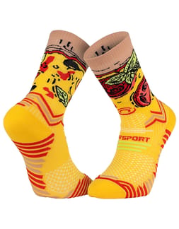 Socquettes Trail Collector Nutri Pizza Jaune/Rouge