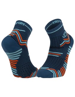 Socquettes Trail Ultra Bleu/Orange