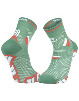 Socquette Trail Ultra.2 Mid Vert/Blanc