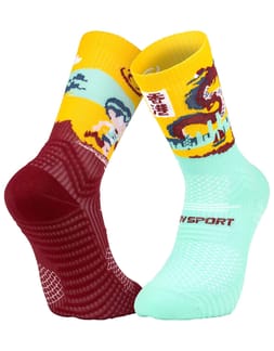 Socquette Trail Collector DBDB Hong Kong Vert/Bordeaux