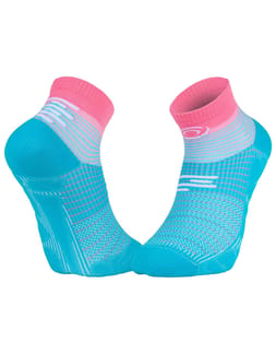Socquette Run Marathon.2 Low Turquoise/Rose