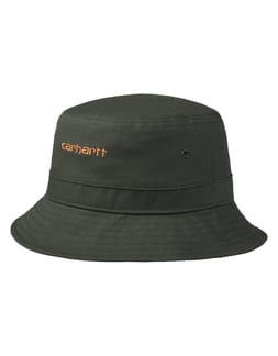 Script Bucket Hat Boxwood / Ochre