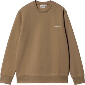 Script Embroidery Sweat Buffalo White