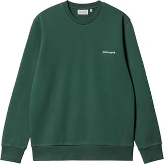 Script Embroidery Sweat Treehouse White