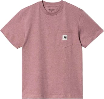 W' S/S Pocket T-Shirt Dahlia Heather