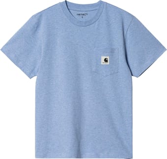 W' S/S Pocket T-Shirt Piscine Heather