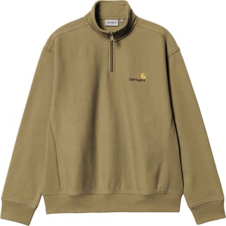 Half Zip American Script Sweat Larch