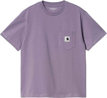 W' S/S Pocket T-Shirt Glassy Purple