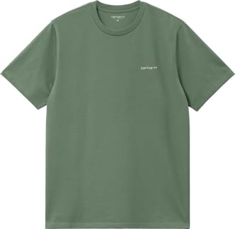 S/S Script Embroidery T-Shirt Park / White