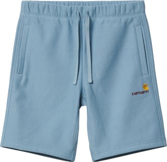 American Script Sweat Short Frosted Blue