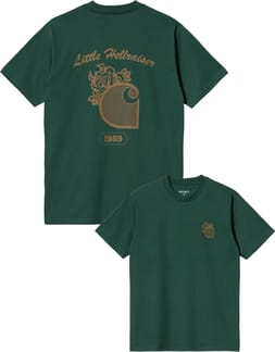 S/S Little Hellraiser T-Shirt Chervil / Brown