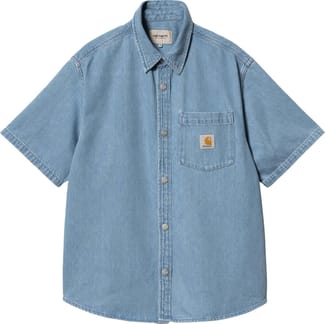 S/S Ody Shirt Blue Stone Bleached