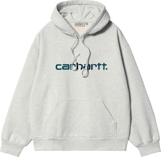 Hooded Carhartt Sweat Ash Heather / Duck Blue