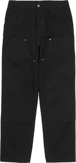 Double Knee Pant Black Rinsed